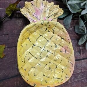 Pineapple shape Outdoor / Indoor Melamine S/ 4 bowl trays plates